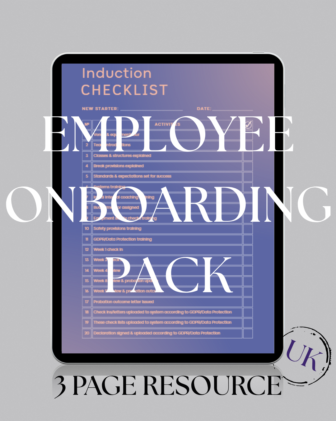 Employee Onboarding Pack