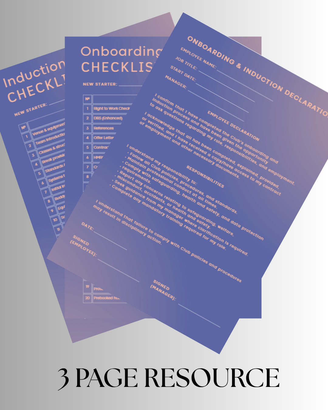 Employee Onboarding Pack - Indigo