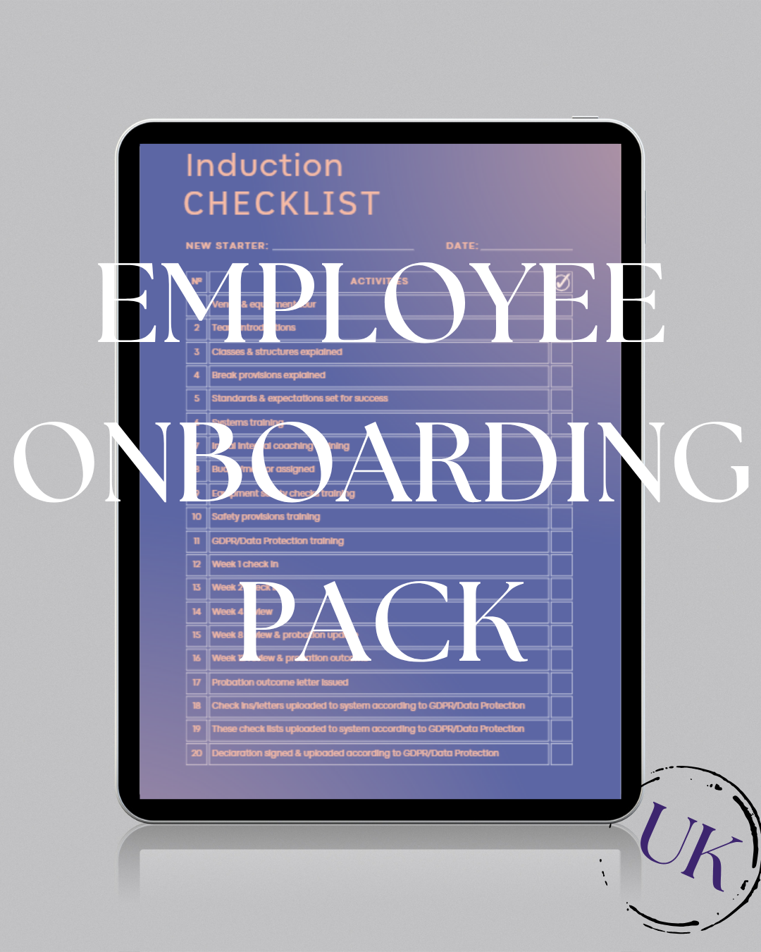 Employee Onboarding Pack - Indigo