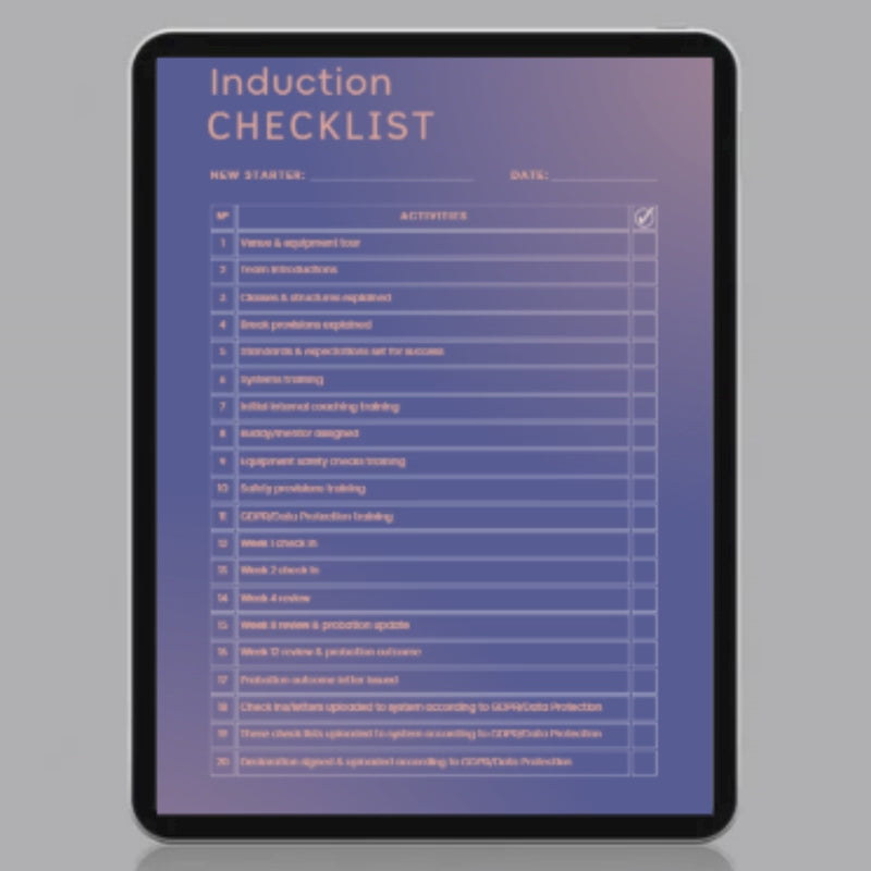 Employee Onboarding Pack - Indigo
